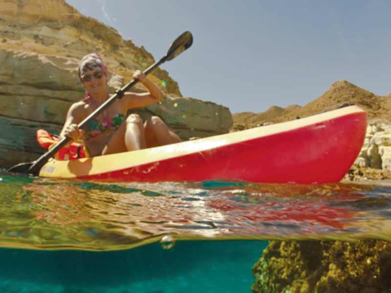 Fotos en Kayak en Cabo de Gata
